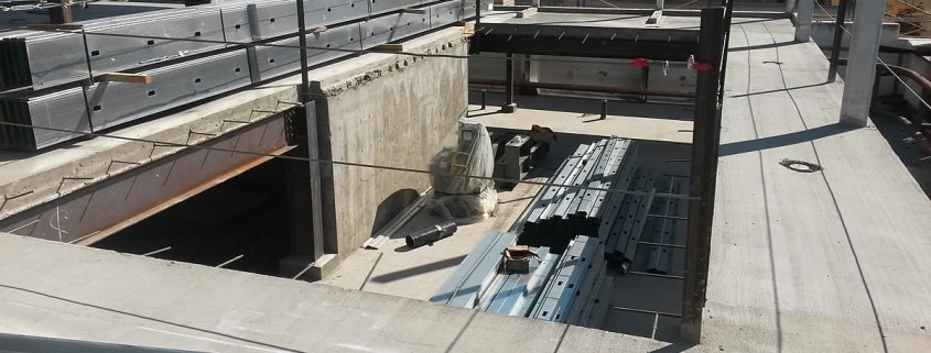 Rooftop Steel Pool Construction