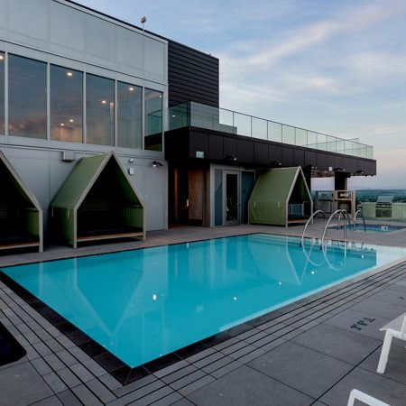 Rooftop Pool Deck Construction - 2 - Stainless Aquatics | Stainless ...